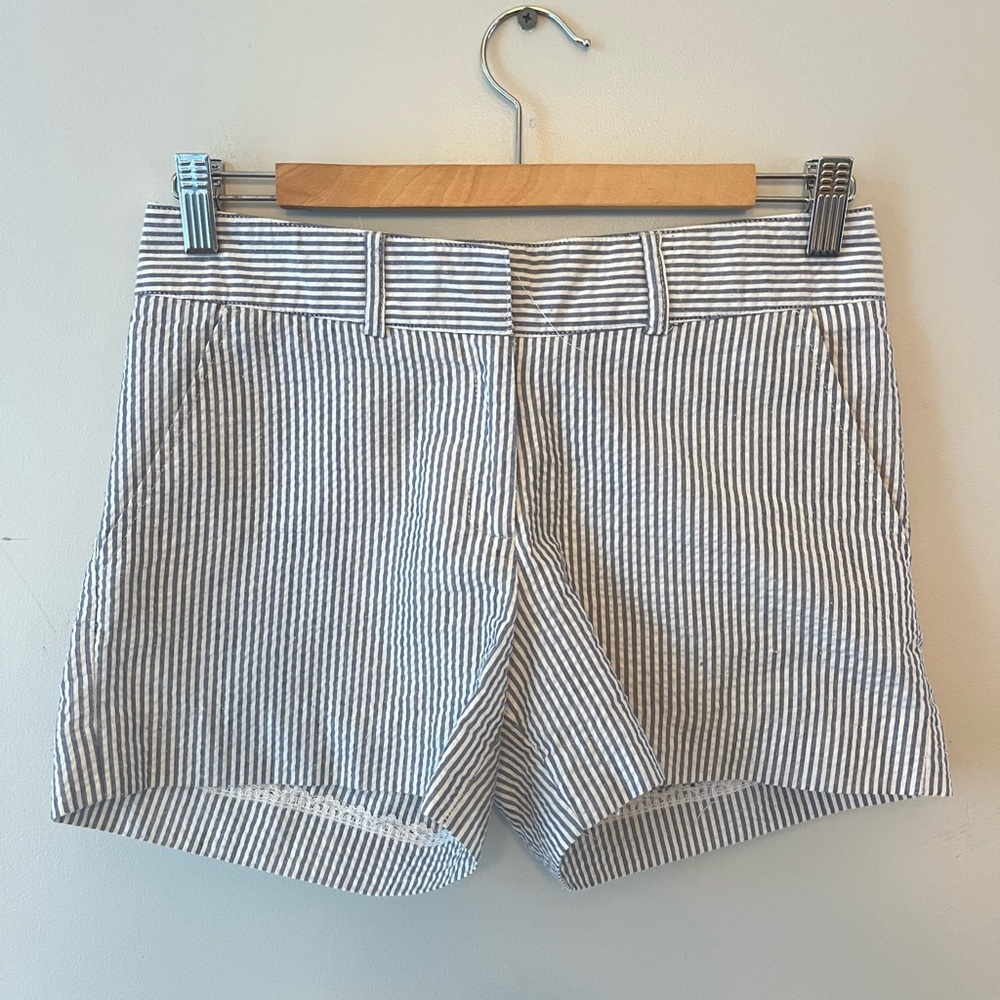 Molly B Blue and White Striped Shorts